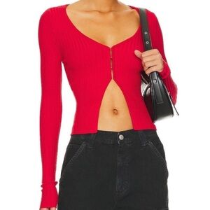 NWT-Superdown Scarlet Long Sleeve Sweater Size Medium